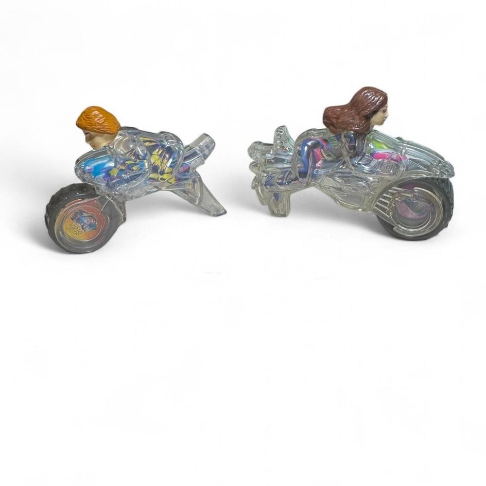2003 2 Small Spy Kids Motorcycle Toys